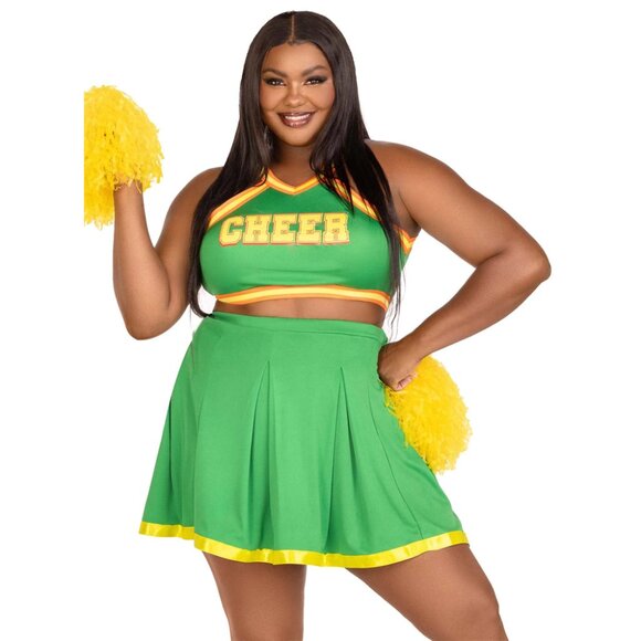 Plus Bring It Baddie Cheerleader Costume - Picture 1 of 2